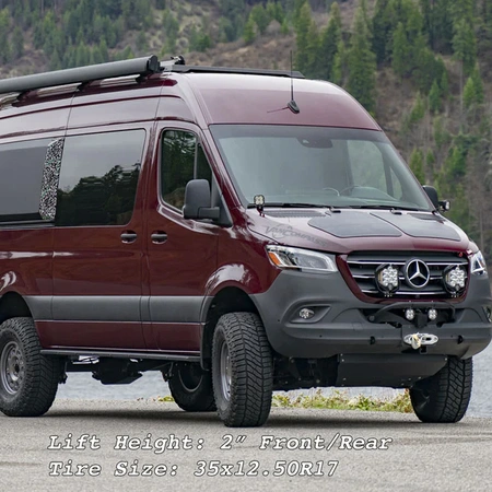 STAGE 6.3 SYSTEM, 2″ LIFT – SPRINTER 4X4 (2019+ 2500 ONLY) BY VAN COMPASS. Photo 1